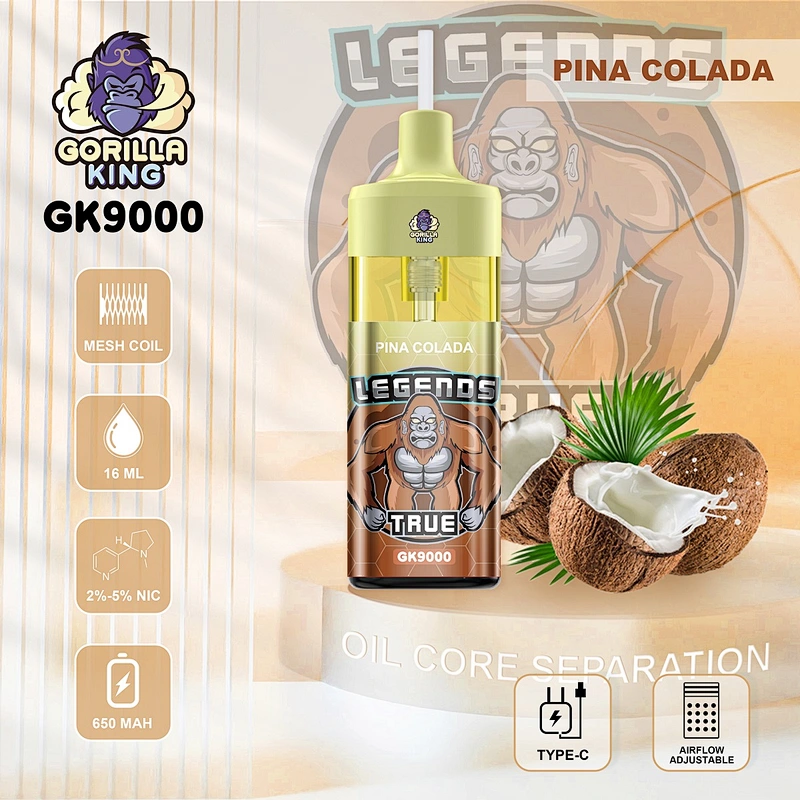 what's the difference between vape juice and nic salts Gorilla King 9000 Puffs Refillable Pod Oil and Coil Separation New  Technology Non Leakage Non Burning Airflow Control LED Lights Shinning  Disposable Electronic Cigarette Vape Pen